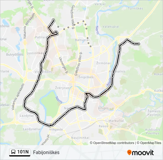 101N  Line Map