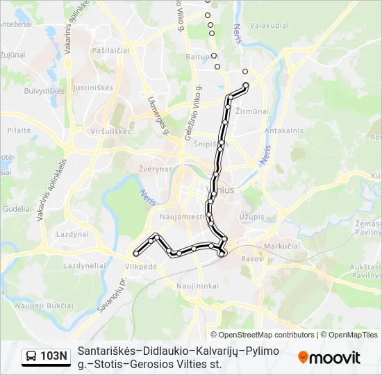 103N  Line Map