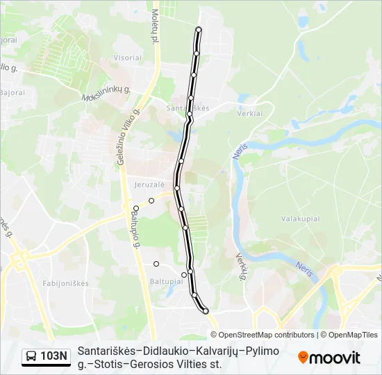 103N  Line Map