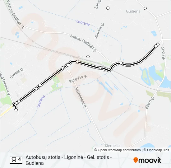 4 Bus Line Map
