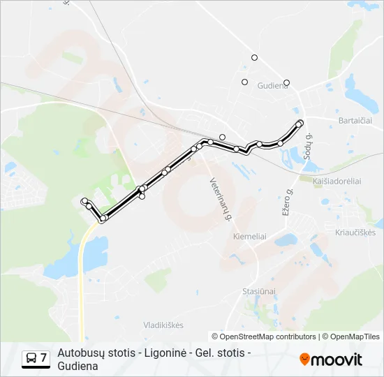 7 Bus Line Map