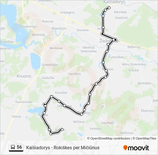  56: карта маршрута
