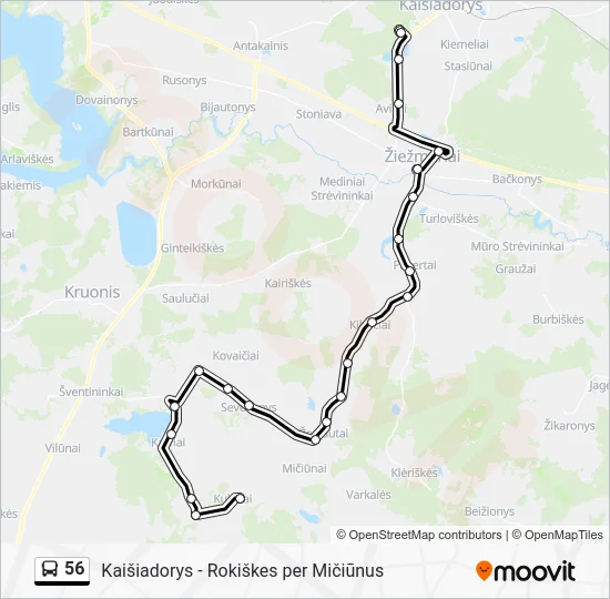 56: карта маршрута