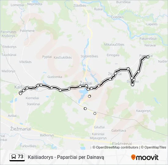  73: карта маршрута
