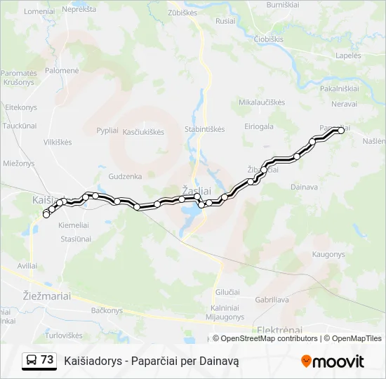  73: карта маршрута
