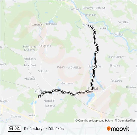82. Bus Line Map
