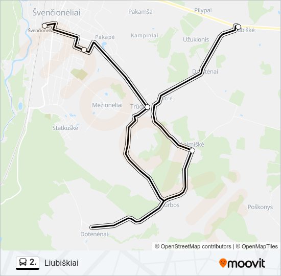 Автобус 2.: карта маршрута