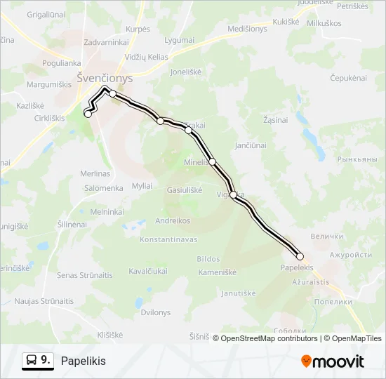 9. Bus Line Map