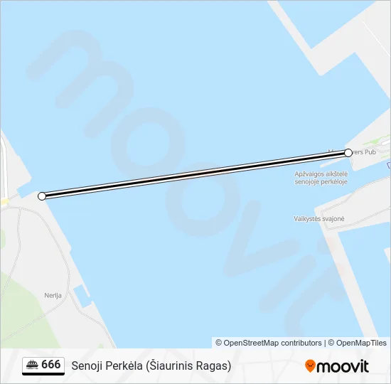 Паром 666: карта маршрута