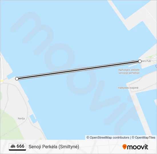 Паром 666: карта маршрута