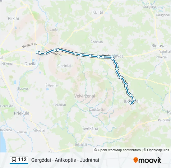 112 Bus Line Map
