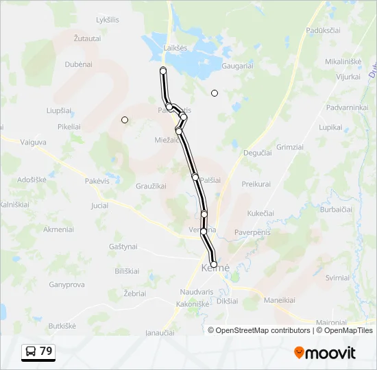 79 Bus Line Map