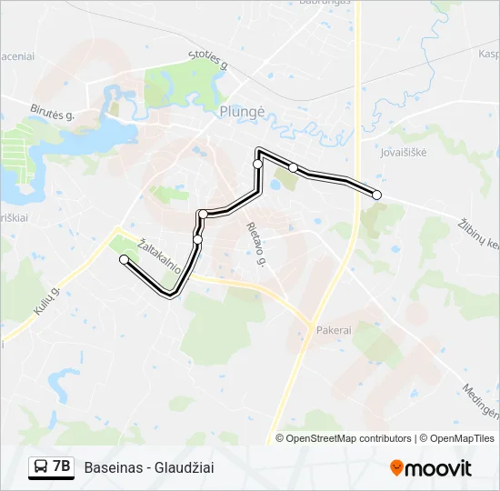 7B Bus Line Map