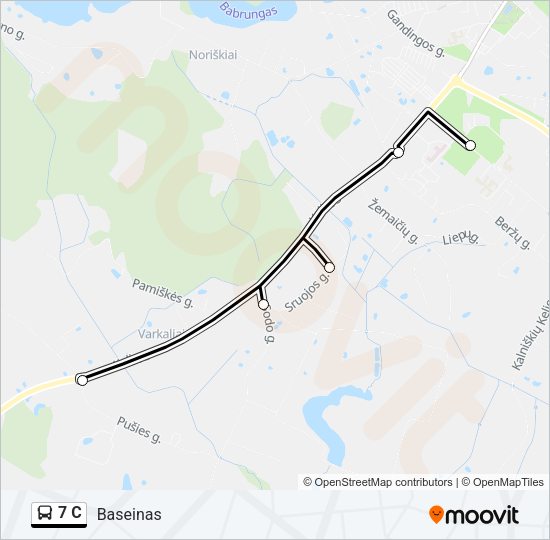 7 C Bus Line Map