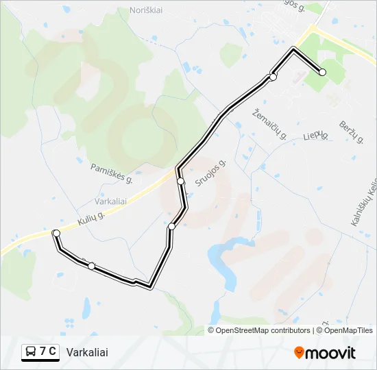 7 C Bus Line Map