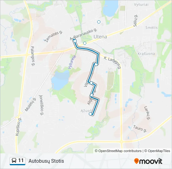 11 Bus Line Map
