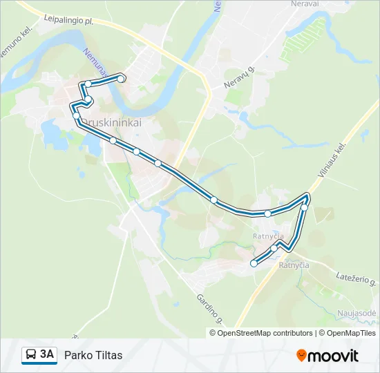 3A Bus Line Map