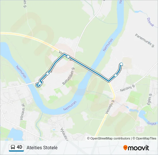 4D Bus Line Map