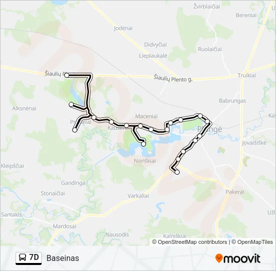 7D Bus Line Map