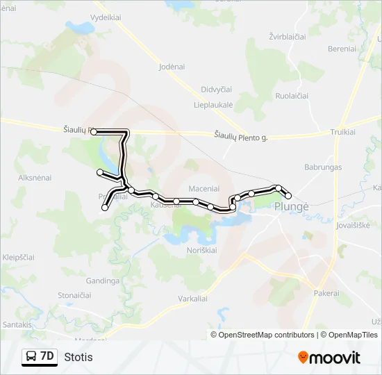 7D Bus Line Map