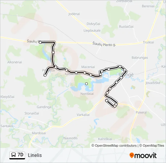 7D Bus Line Map