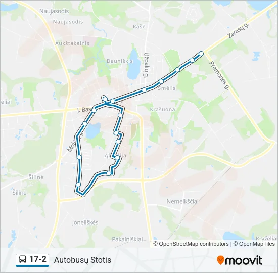 17-2 Bus Line Map