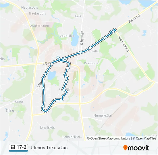 17-2 Bus Line Map