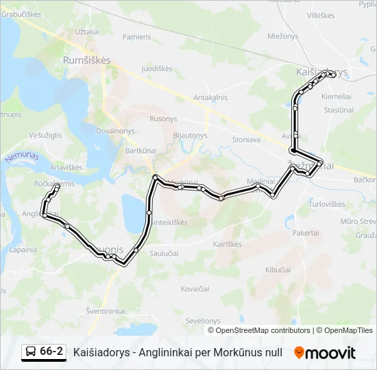 66-2 Bus Line Map
