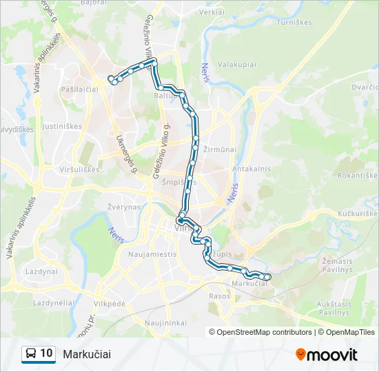 10 Bus Line Map