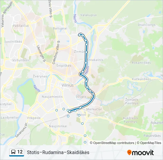 12 Bus Line Map