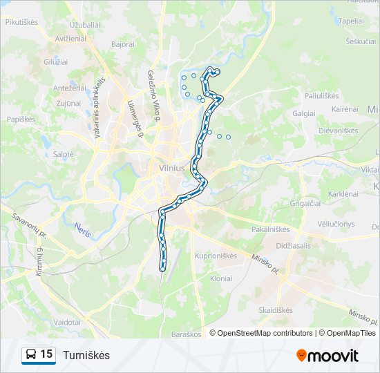 15 bus Line Map