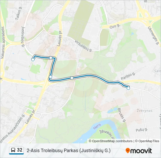 32 Bus Line Map