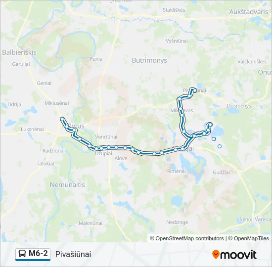 M6-2 Bus Line Map
