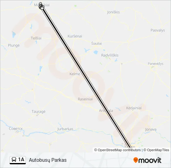 1A Bus Line Map