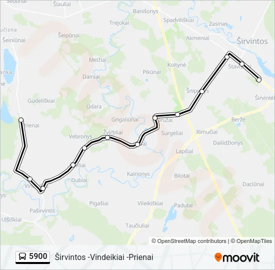 5900 Bus Line Map