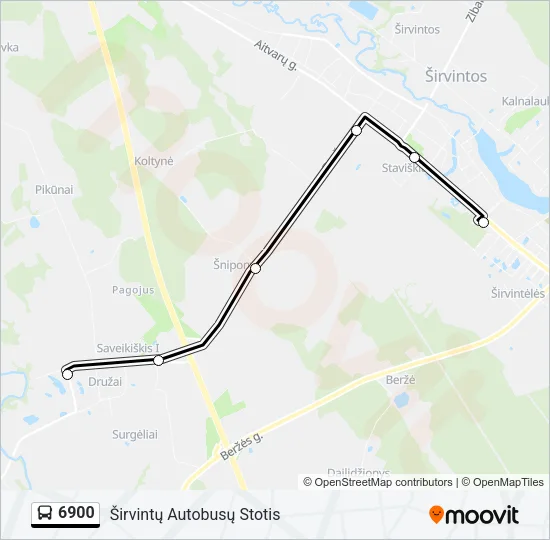 6900 Bus Line Map