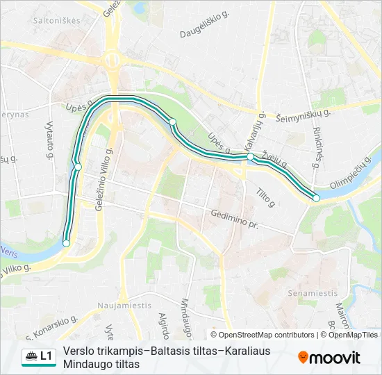 L1 Ferry Line Map