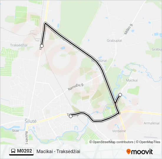 M0202 Bus Line Map