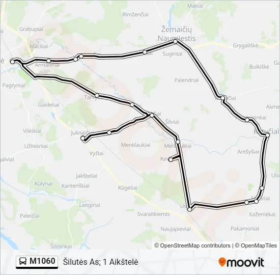 M1060 Bus Line Map