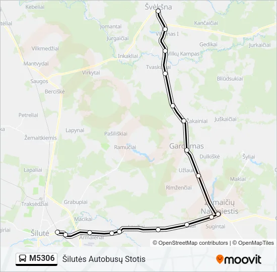 M5306 Bus Line Map
