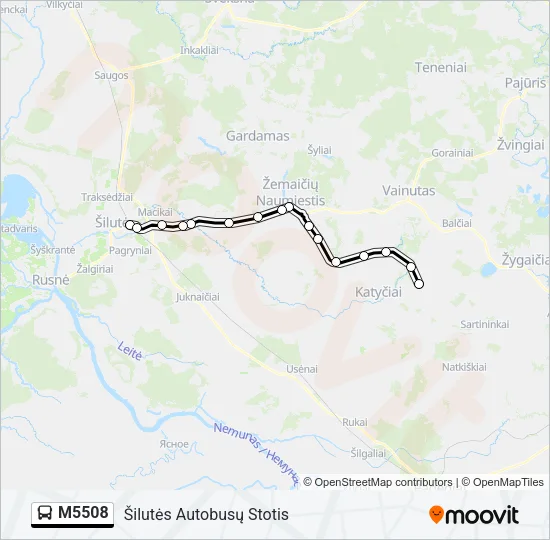 M5508 Bus Line Map