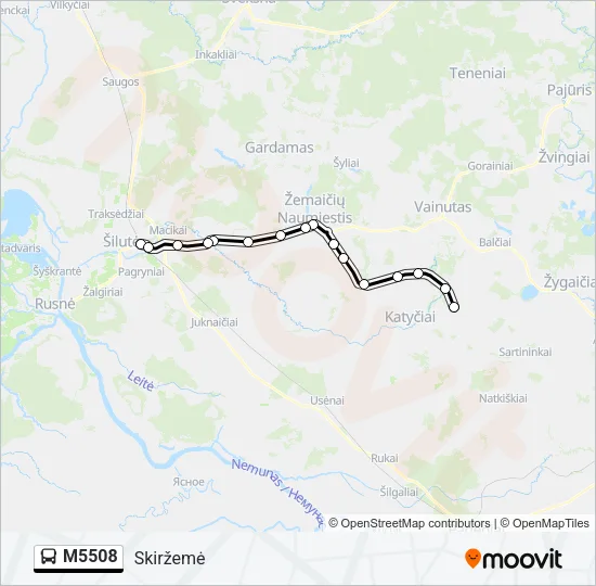 M5508 Bus Line Map