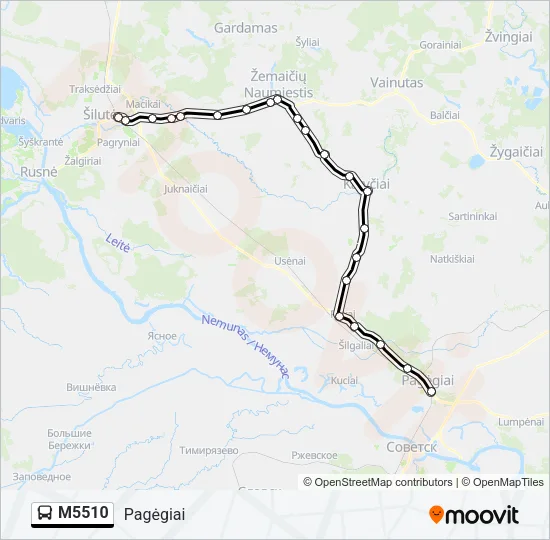 M5510 Bus Line Map