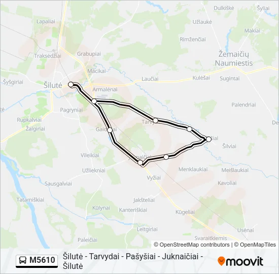 M5610 Bus Line Map
