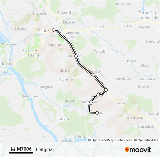 M7006 Bus Line Map