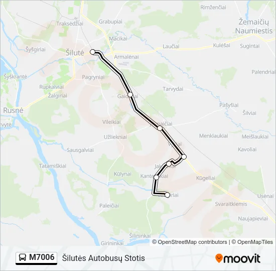 M7006 Bus Line Map