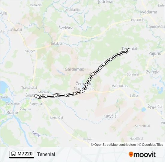 M7220 Bus Line Map