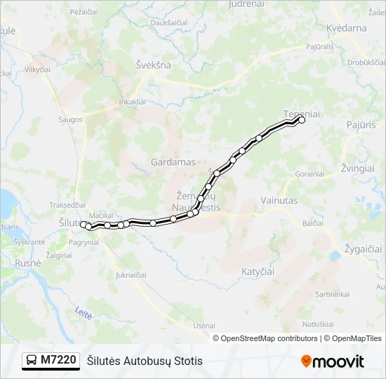 M7220 Bus Line Map