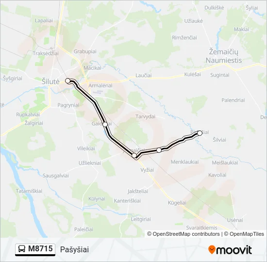 M8715 Bus Line Map