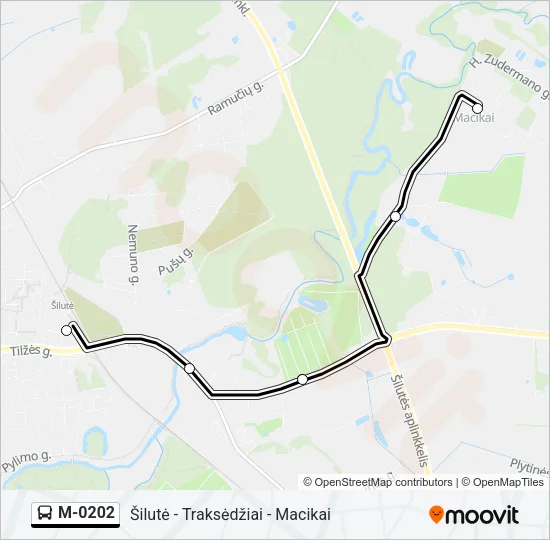 M-0202 Bus Line Map